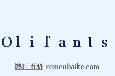 Olifants是什么意思的图片